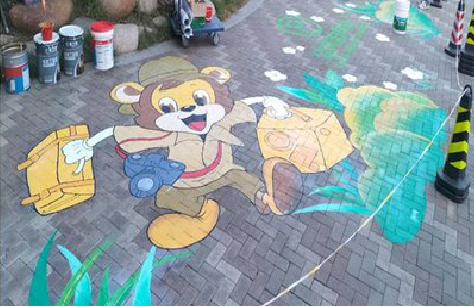 富民夏季画地面彩绘会遇到的问题