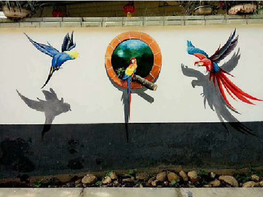 富民视觉错位-3D墙绘设计