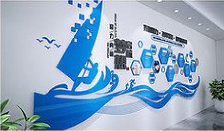 富民海浪主题文化墙如何设计？