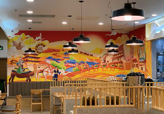 富民商业空间彩绘介绍。