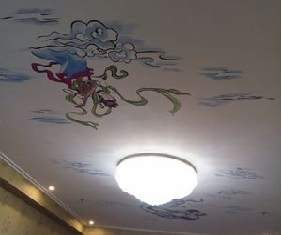 富民如何快速绘制天花板上的手绘墙？