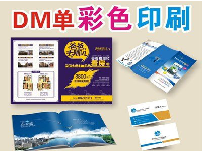 富民单页印刷，色彩搭配简单。