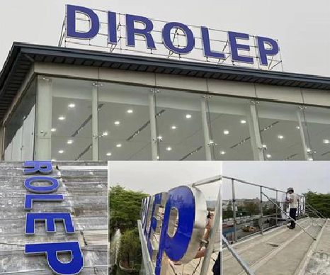 富民楼顶发光字安装的注意事项。